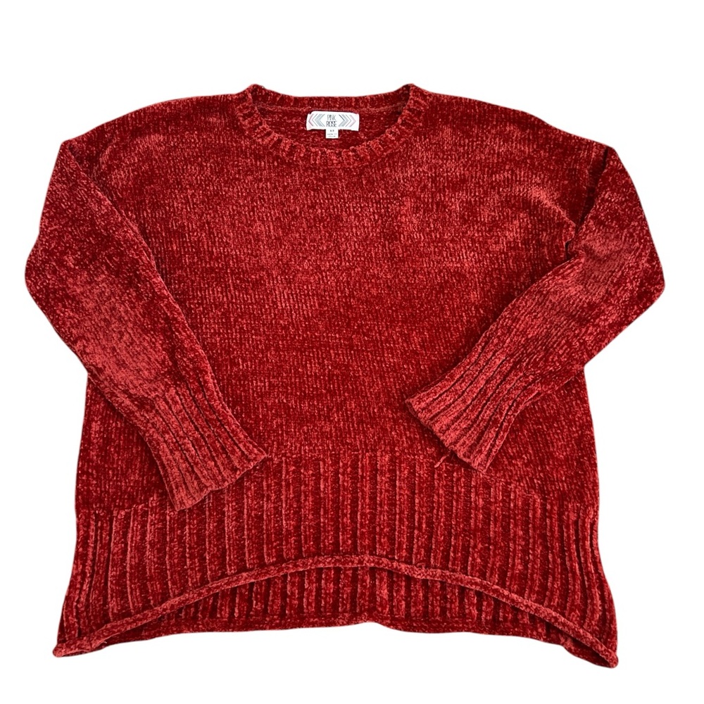 Rust Pink Rose Sweater